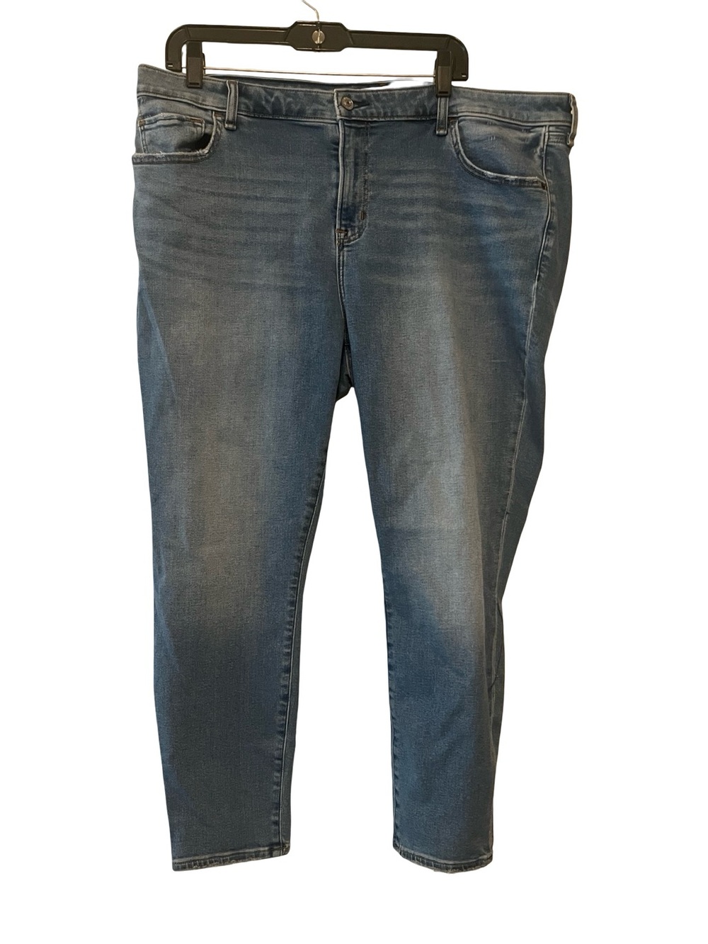 Abercrombie & Fitch Light-Mid Blue Ankle Crop Jeans plus size 35/20s